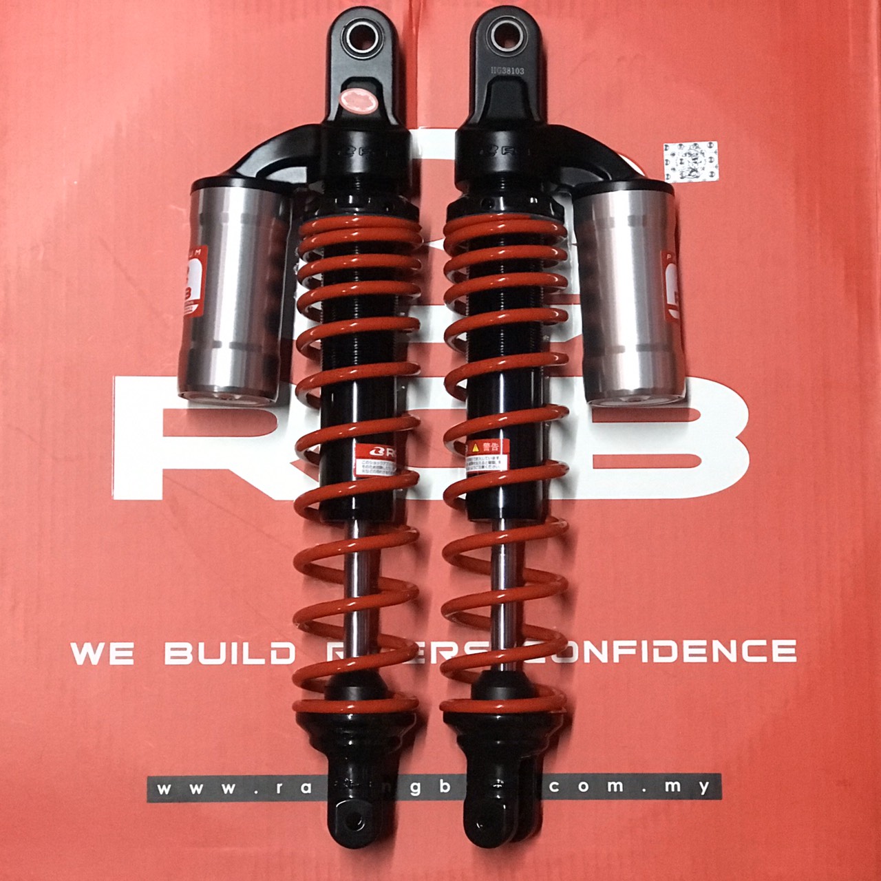Cặp phuộc RCB bình dầu MB2 Series 380mm cho SH