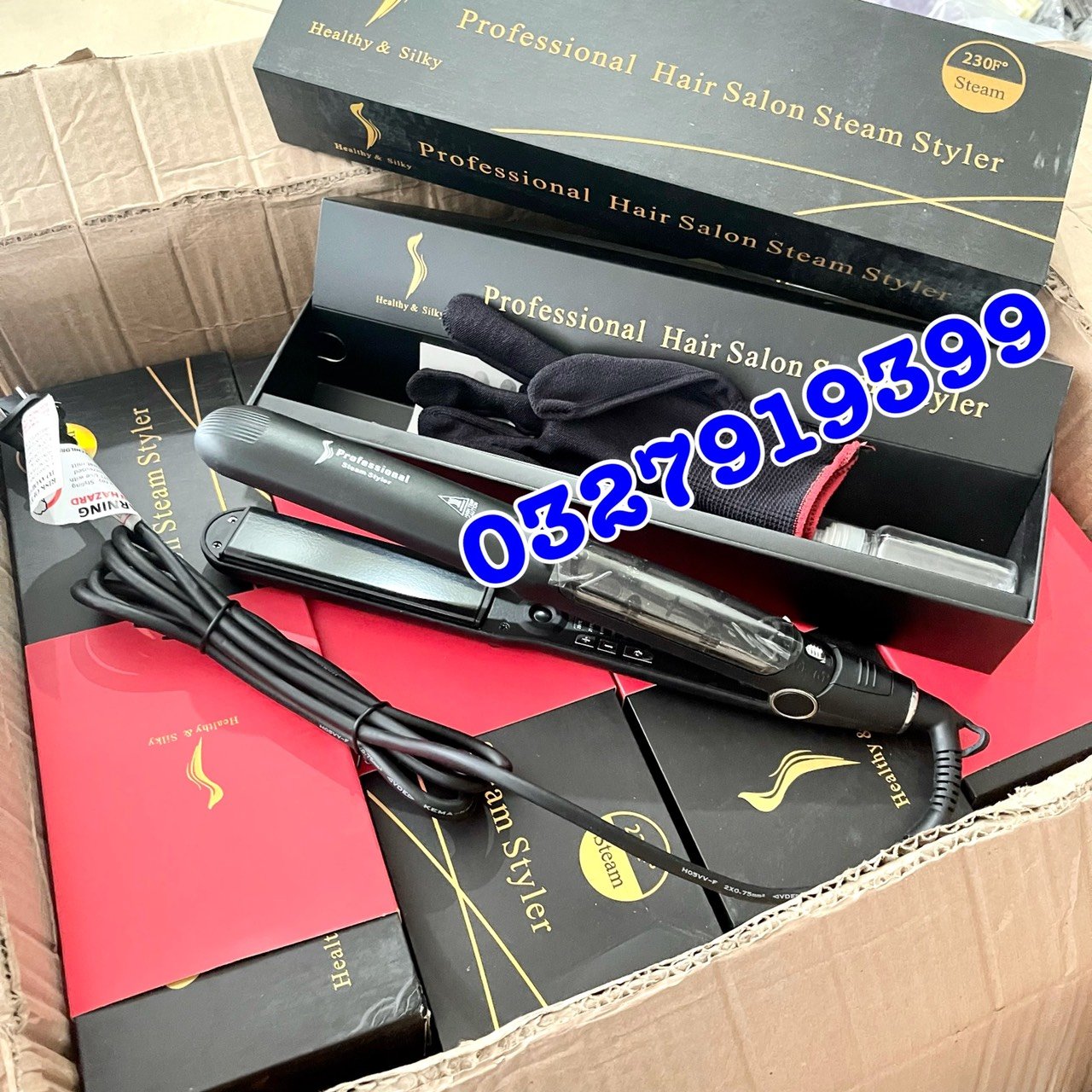 Professional 0088 - Máy duỗi tóc hơi nước cao cấp, chất liệu gốm ceremic chống dính, 6 mức nhiệt độ, dây xoay 360 độ, bảo hành 03 tháng