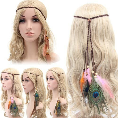 Vòng Đội Đầu Lông Vũ Cách Boho Vintage