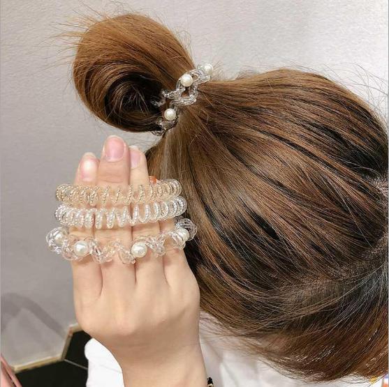 Set 2 cột tóc lò xo đính hạt PHỤ KIỆN 68