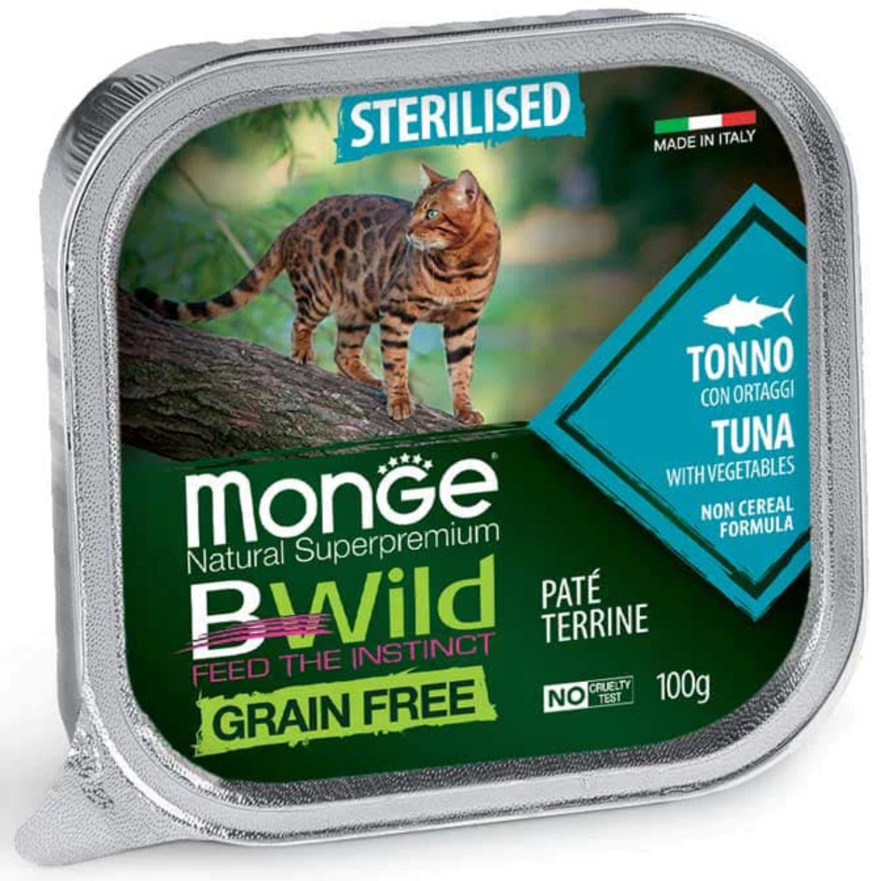 Thức ăn cho mèo pate Monge BWild 100g