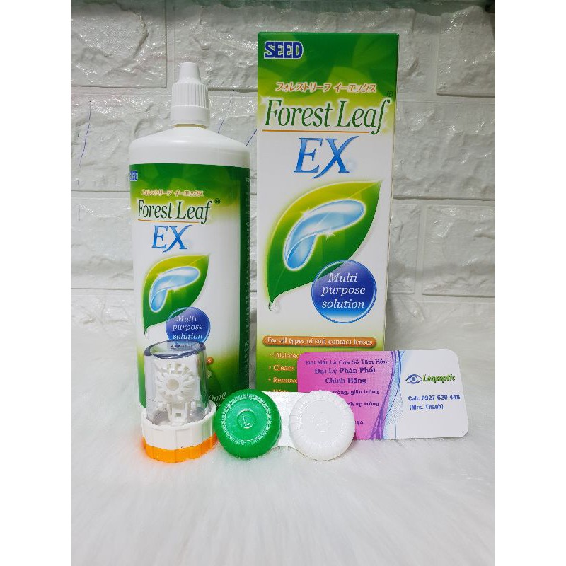 Nước ngâm lens SEED Forest leaf EX - 360ml (Dung dịch rửa kính áp tròng )