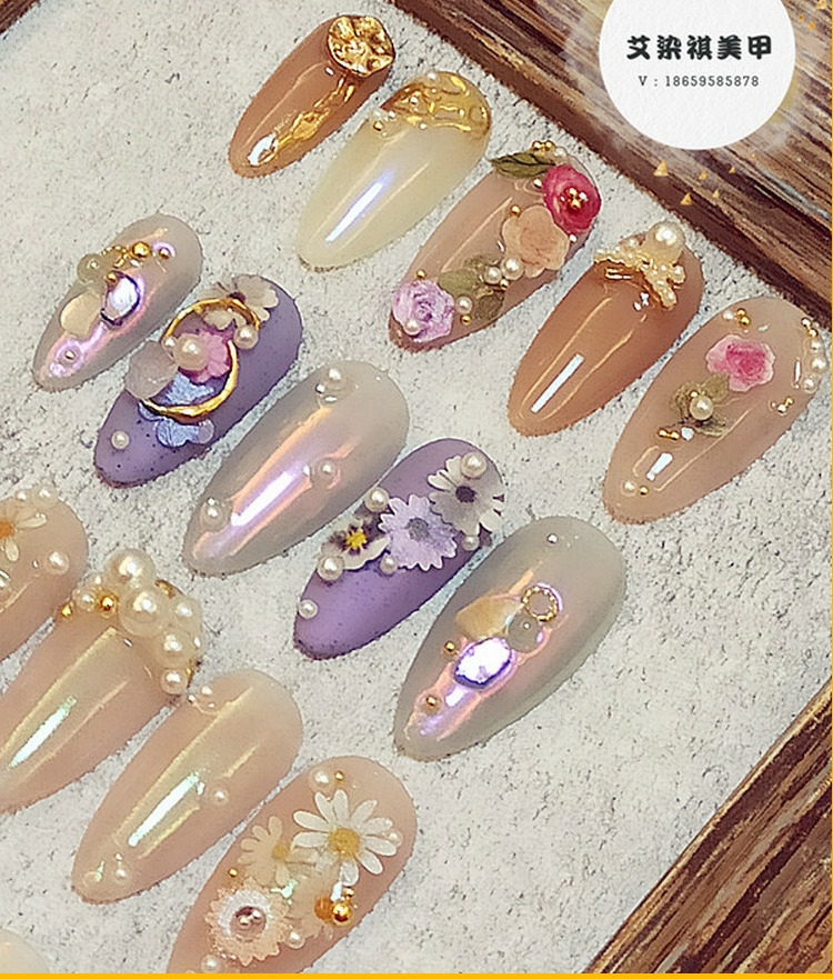 [HCM]Set 6 hủ hoa gỗ ẩn trang trí móng