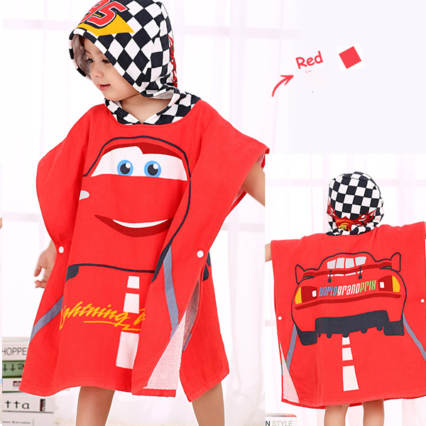 ÁO CHOÀNG TẮM DISNEY 85*65 (Hình Elsa/ Iron/ Mickey/ Minnie/ Cars/ Piglet) - GABBY STORE