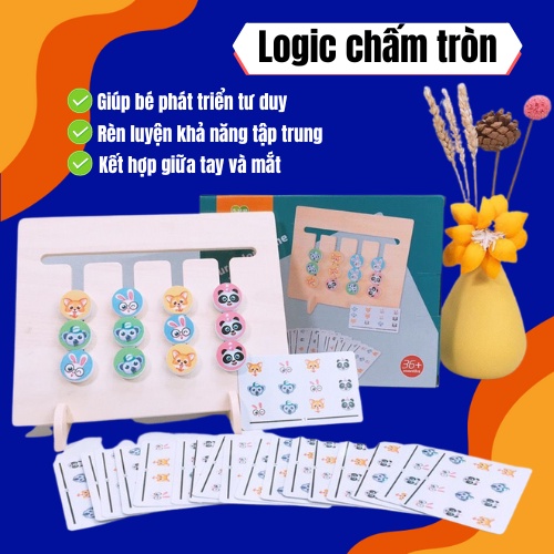 BỘ CÂU ĐỐ LOGIC CHẤM TRÒN phát triển tư duy cho bé