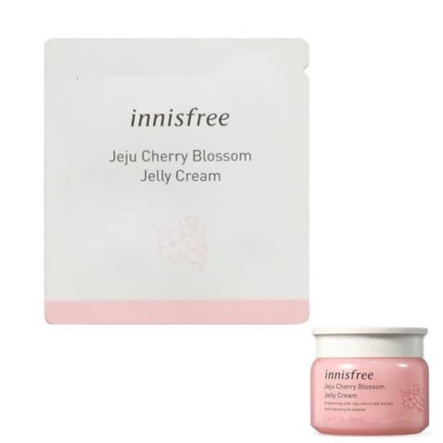 [HCM]10 Gói Sample 1ml Kem Dưỡng Innisfree Jeju Cherry Blossom Jelly Cream