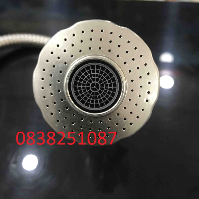 Vòi rửa chén lạnh Inox SUS 304 cần lò xo xoay 360 độ