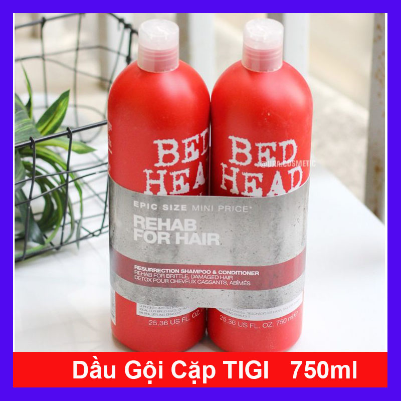Dầu Gội Đầu Cặp TIGI Đỏ Dành Cho Tóc Phục Hồi hư Tổn Cấp Độ