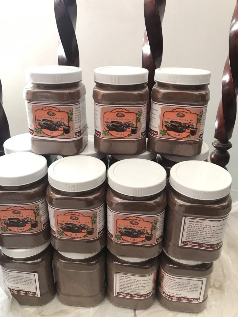[HCM]Hộp bột cacao nguyên chất 500gr đậm đà