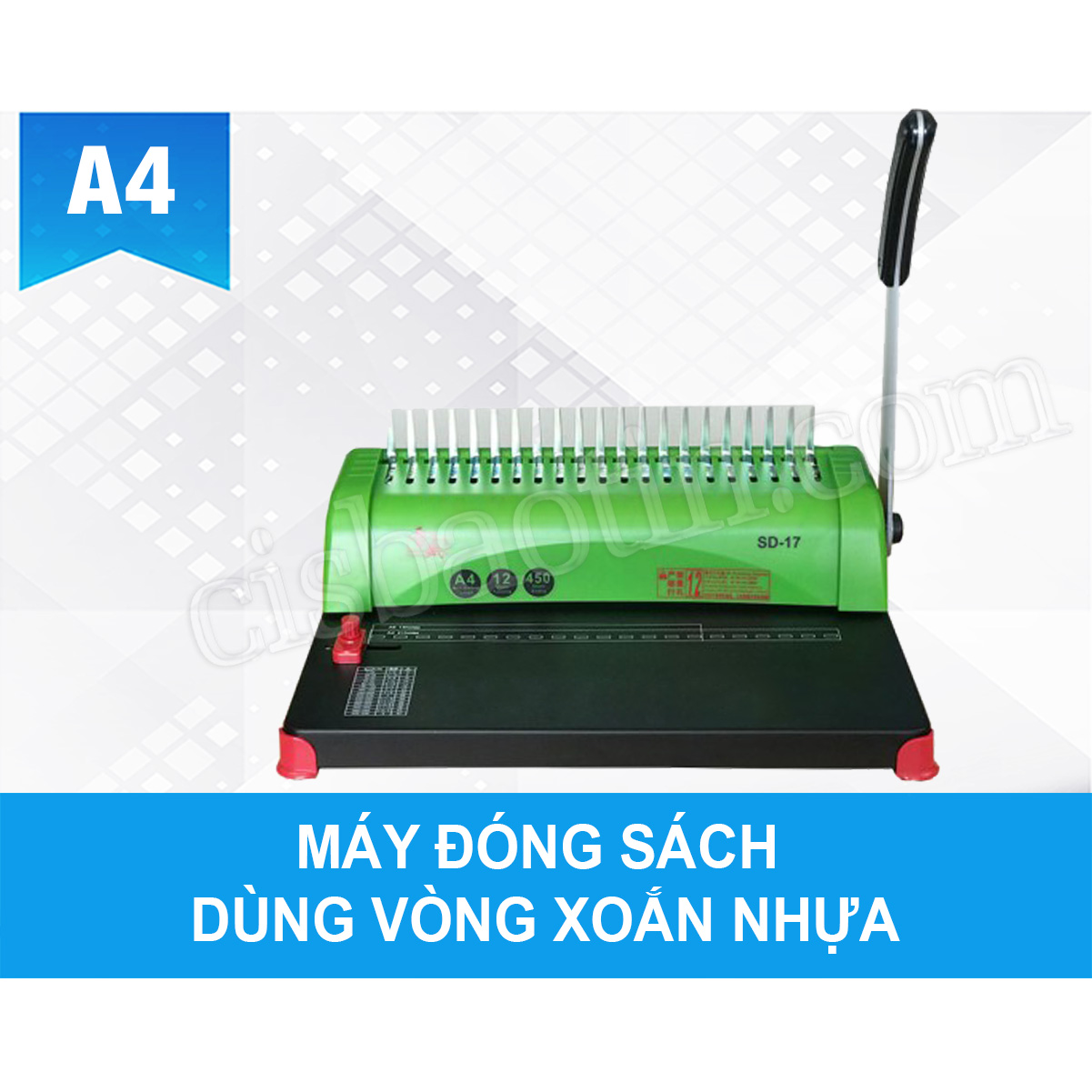 HCMMÁY ĐÓNG SÁCH DÙNG VÒNG XOẮN NHỰA