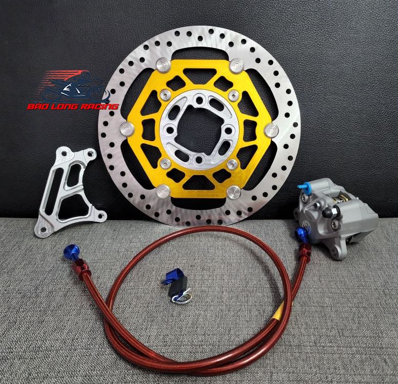 Combo đĩa kiểu CNC 267 tặng kèm Heo Rembo bát CNC nhôm và Dây Dầu Morin gắn được nhiều loại xe máy Sirius Wave Dream Exciter Winner Sonic Satria