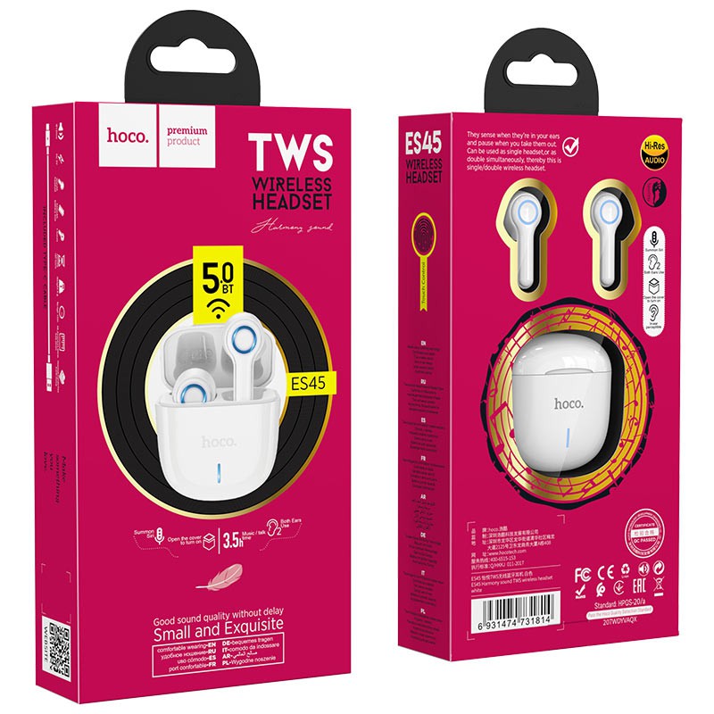 Tai nghe bluetooth Hoco ES45 V5.0 cảm ứng TWS