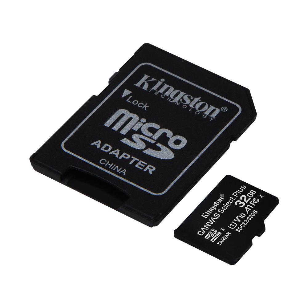 Thẻ nhớ MicroSDHC Kingston Canvas Select Plus 32GB Class 10 U1 (SDCS2/32GB)