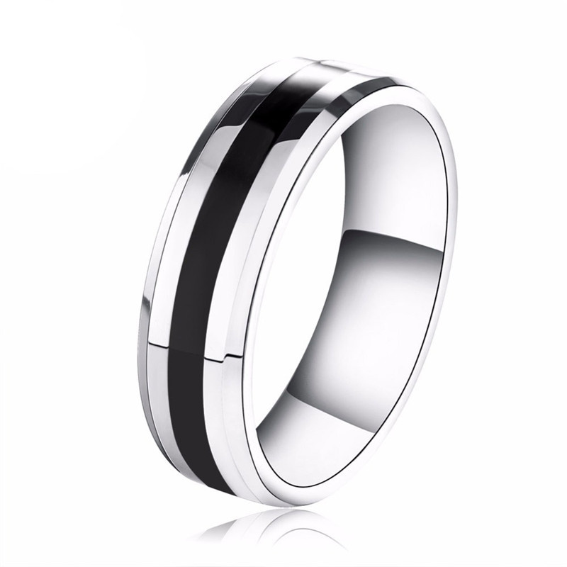 Couple rings fashion bim's house style simple smooth stainless steel titanium high quality
