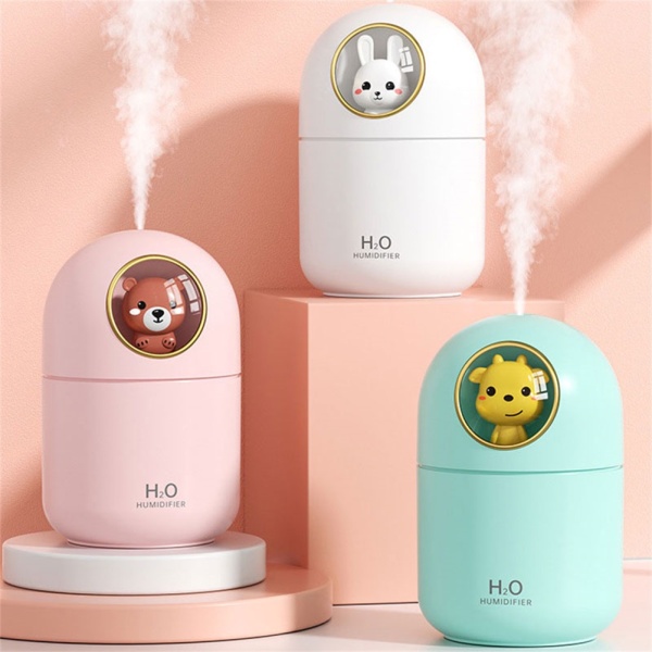 Máy phun sương tăng độ ẩm trong không khí Humidifier Q807,dung tích 300ml,thiết kế nhỏ gọn đáng yêu,màu sắc đa dạng