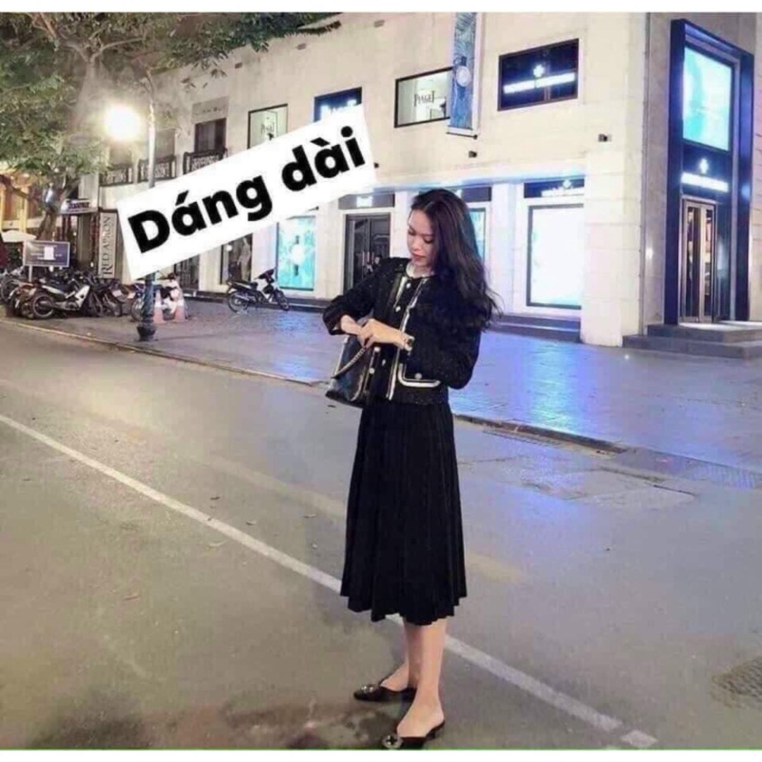 Chân Váy Xếp Ly dáng dài