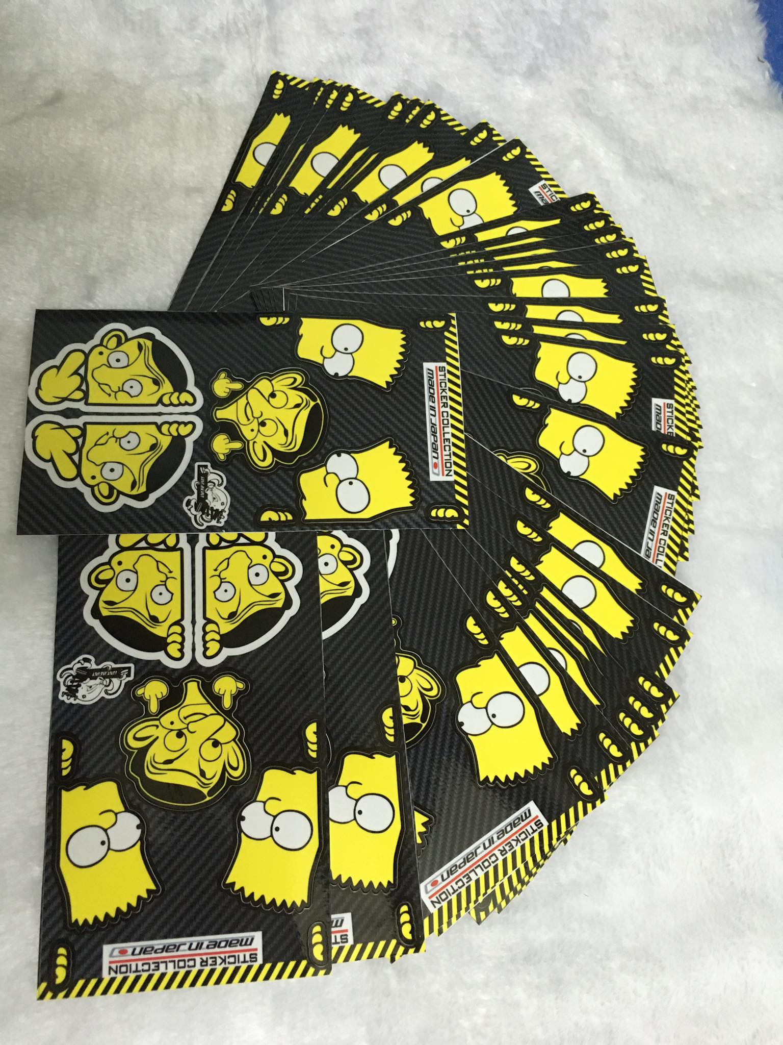 [HCM]STIKER TẤM CHỮ NHẬT10X18 SIMPSON VÀ MR BEAN