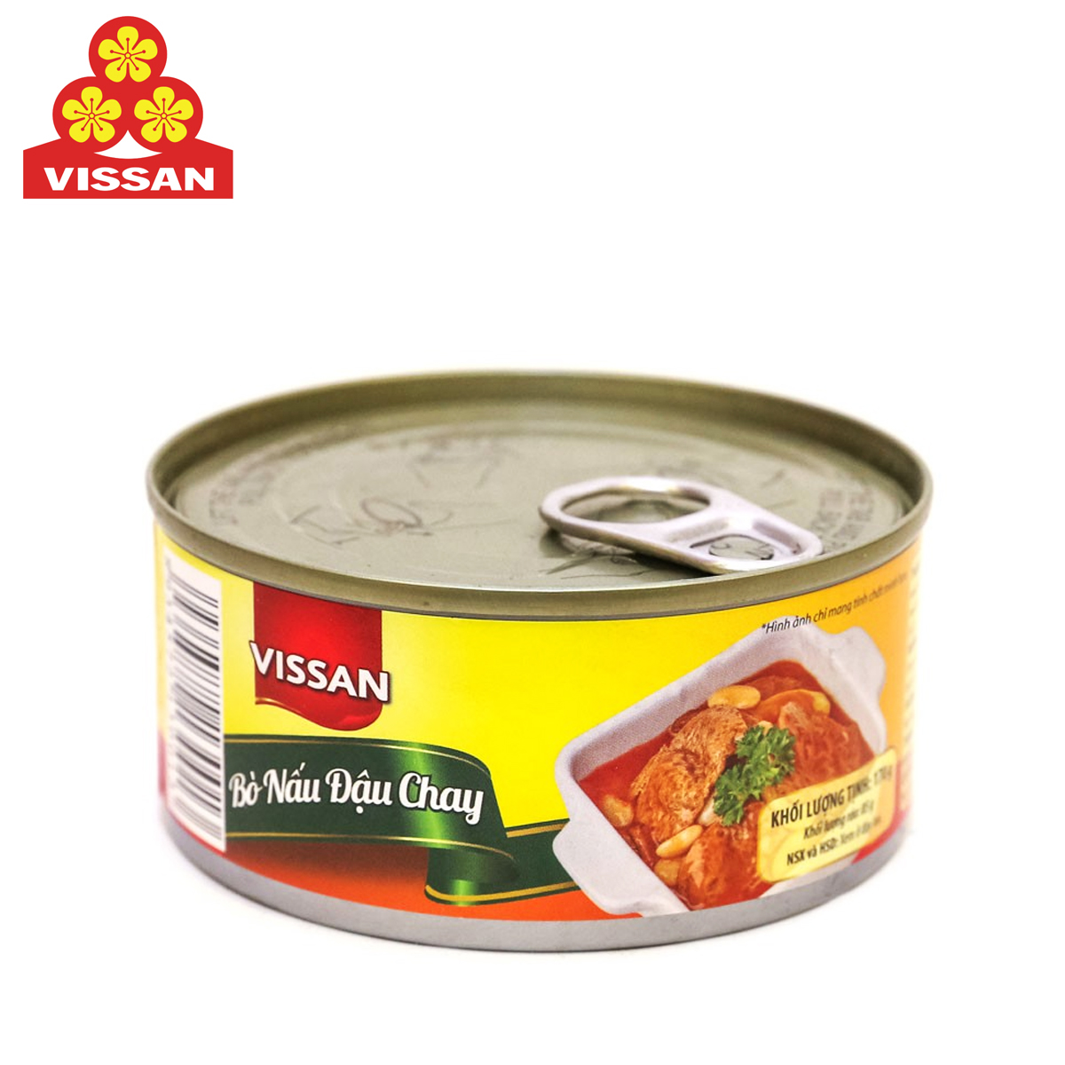 Bò nấu đậu chay vegan beef stew with white bean vissan 170 gram