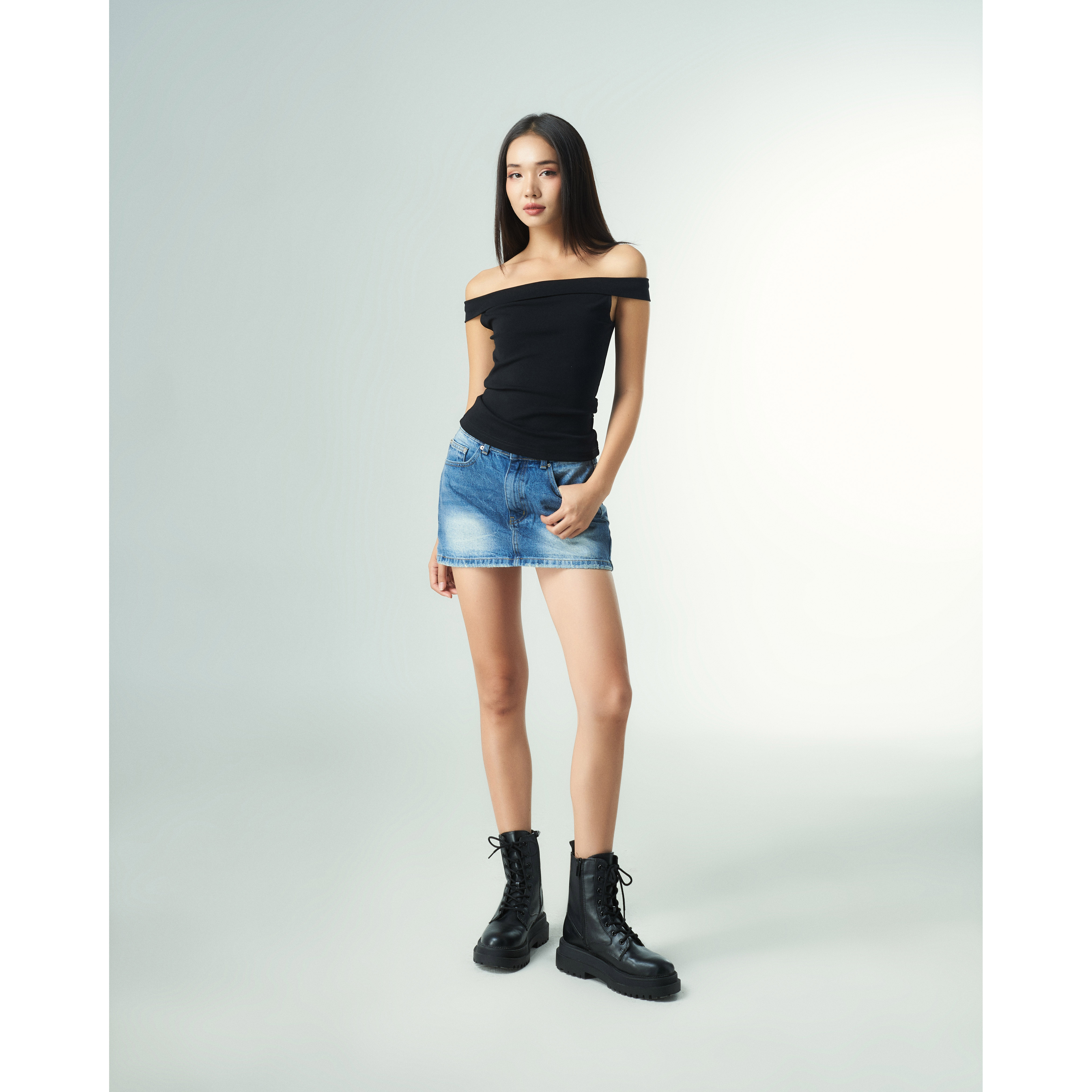 Áo Croptop Nữ Trễ Vai PRADIES Coastal