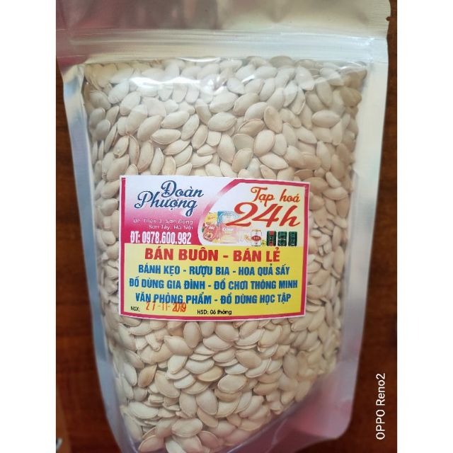 1Kg hạt bí ta hạt to mẩy giòn thơm béo ngậy.