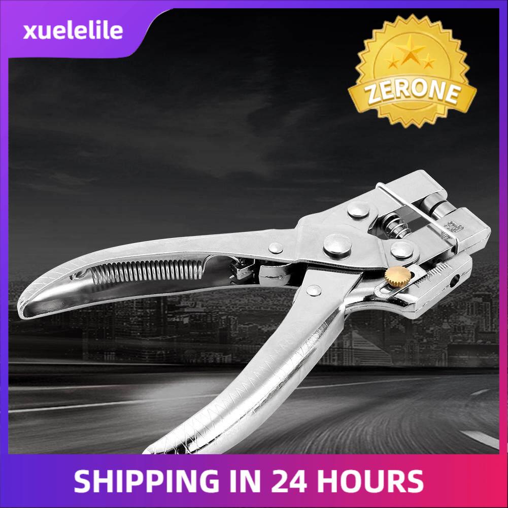 Rivet Setter Punch Pliers Belt Holes Eyelet Setting Tool with 100pcs Easy Press Hollow Grommets