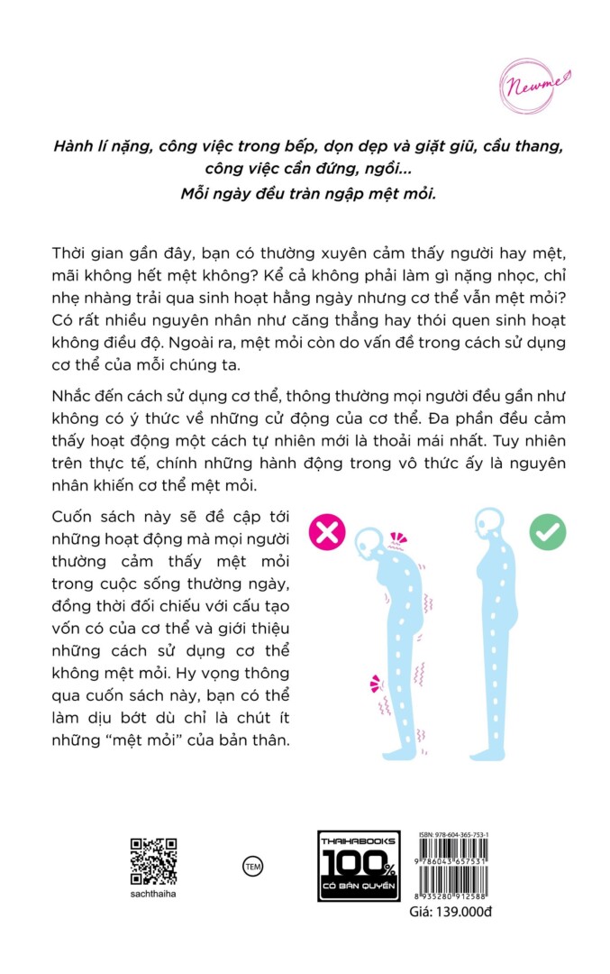 Sách - Vận động đúng cách cơ thể không mệt mỏi