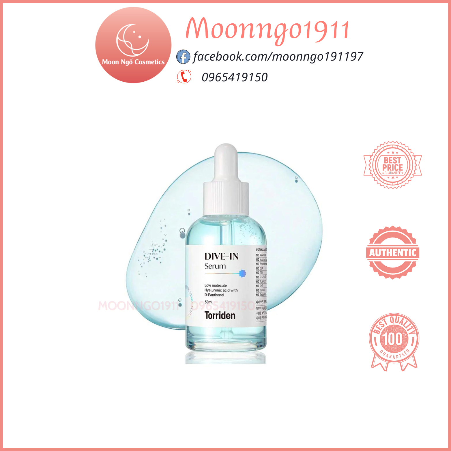 Serum siêu cấp nước phục hồi da Torriden Dive-in serum