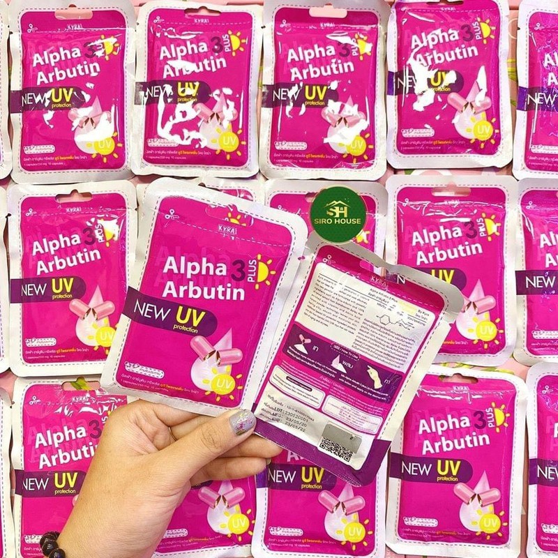 VIÊN KÍCH TRẮNG ALPHA ABUTIN MẪU MỚI