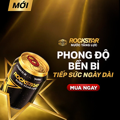 Thùng 24 lon nước tăng lực Rockstar 250ml