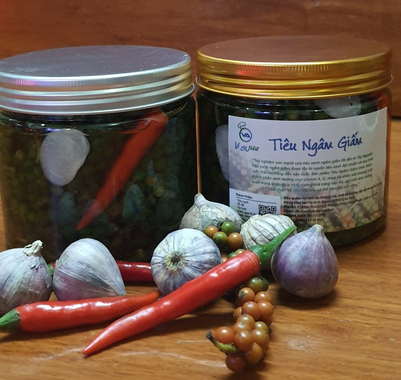 Tiêu Xanh ngâm Giấm (500 gram)