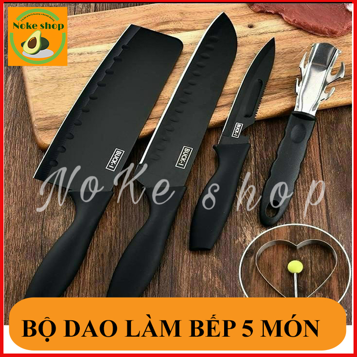 BỘ DAO NHÀ BẾP 5 MÓN CỰC BÉN SIÊU BỀN