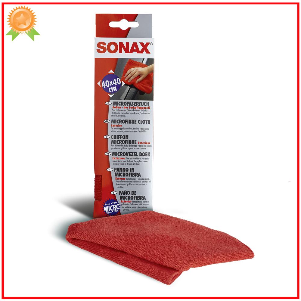 Khăn siêu sợi lau nội ngoại thất ô tô sonax microfibre cloth 40cm x 40cm