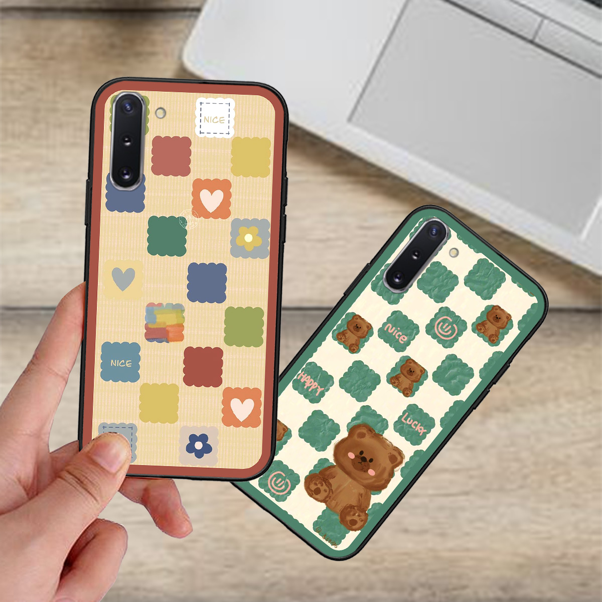 Ốp Samsung Note 10 / Note 10 Plus / Note 10+ in hình gấu 3D sêu dễ thương cute