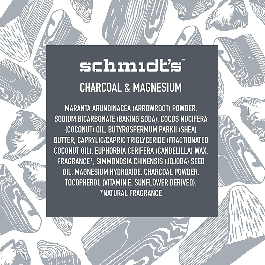 [HCM]Schmidts Natural Deodorant Charcoal + Magnesium 92g