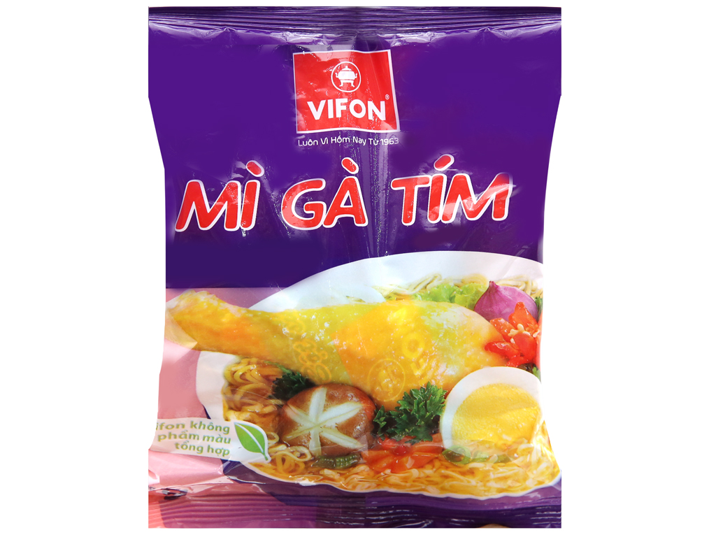 Thùng 30 gói mì gà tím Vifon 75g