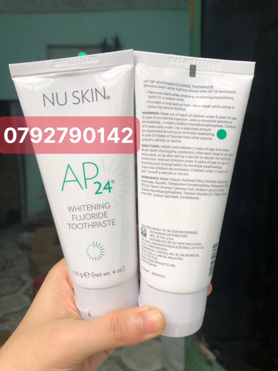 Combo 10 Tuýt Kem Đánh Răng AP24 Nuskin (110g)