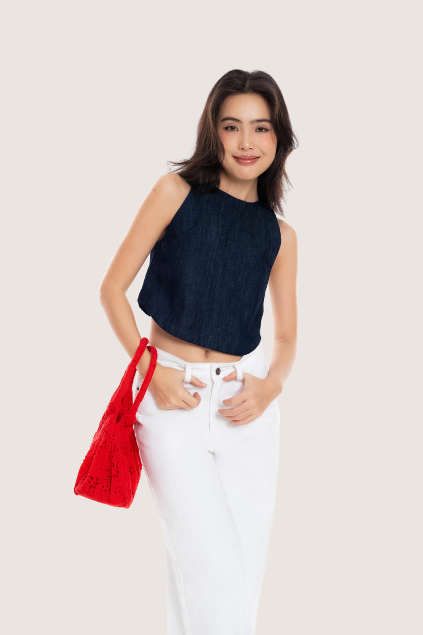 LIBÉ WORKSHOP - Áo denim dáng suông không tay