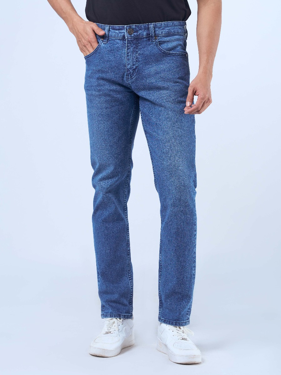 Quần jeans owen màu xanh slim fit qjsl221488