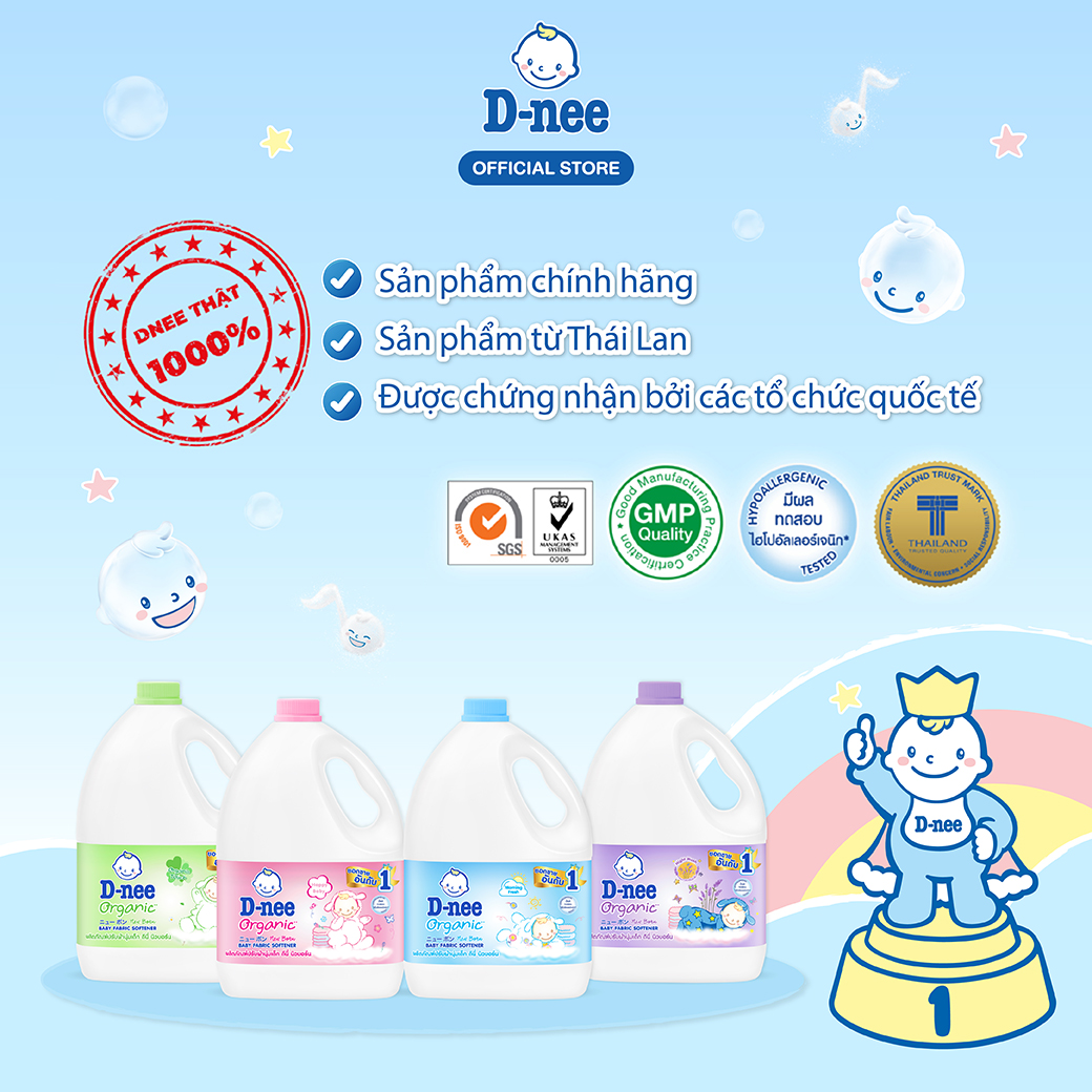 Combo 4 Nước xả vải D-nee 2800 ML. - Morning Fresh