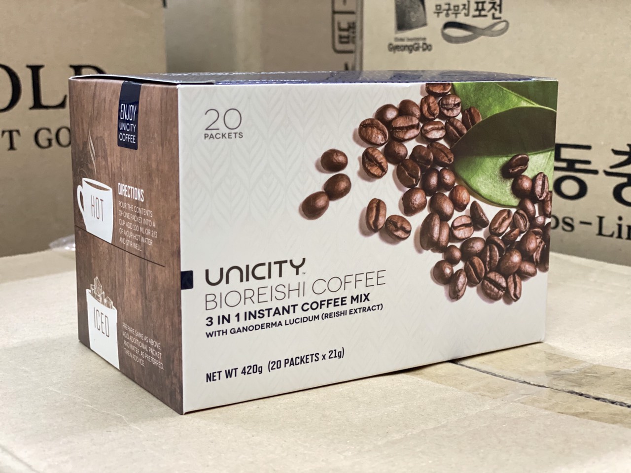 Cà Phê Nấm Linh Chi Đỏ (Bio Reishi Coffee ) Hộp 20 gói