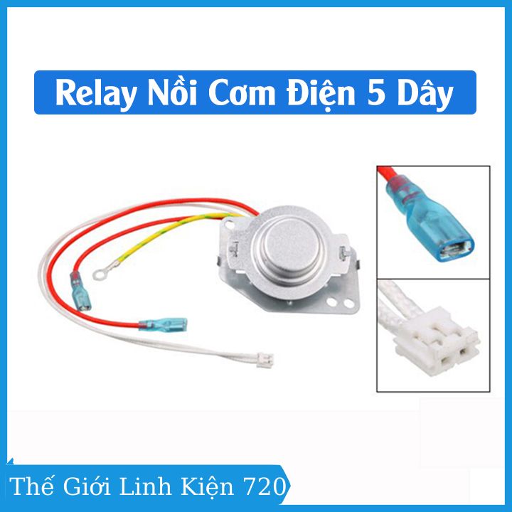 Relay nồi cơm điện tử 5 dây 220v