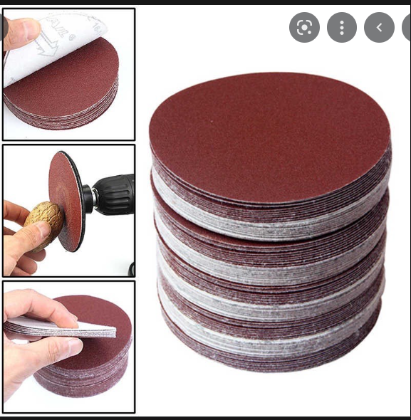 Bộ 10 tờ nhám đĩa tròn 6 inches ( 150mm ) 60 Grit ( Taiwan )