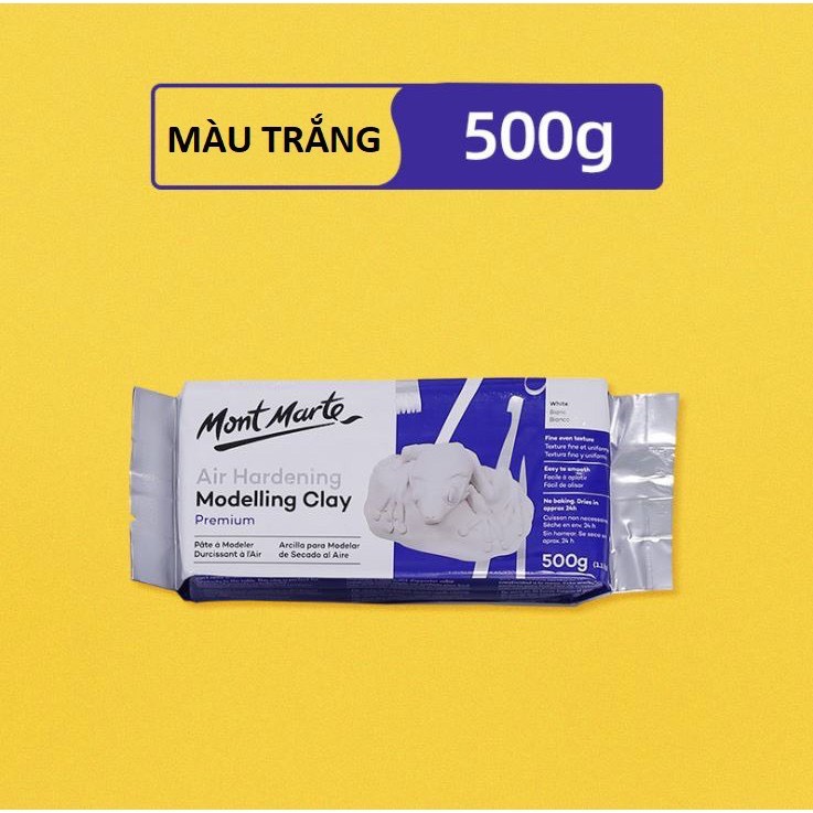 Đất nặn | Đất set tự khô |Tạo hình |Điêu khắc |Handmade | Air Hardening Modelling Clay Mont Marte 500g