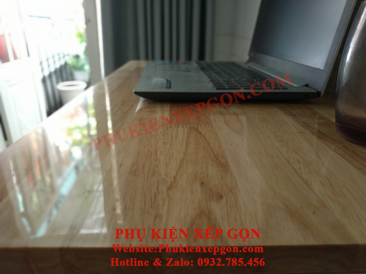 BÀN GẬP THÔNG MINH GỖ CAO SU GHÉP (30X80 CM)