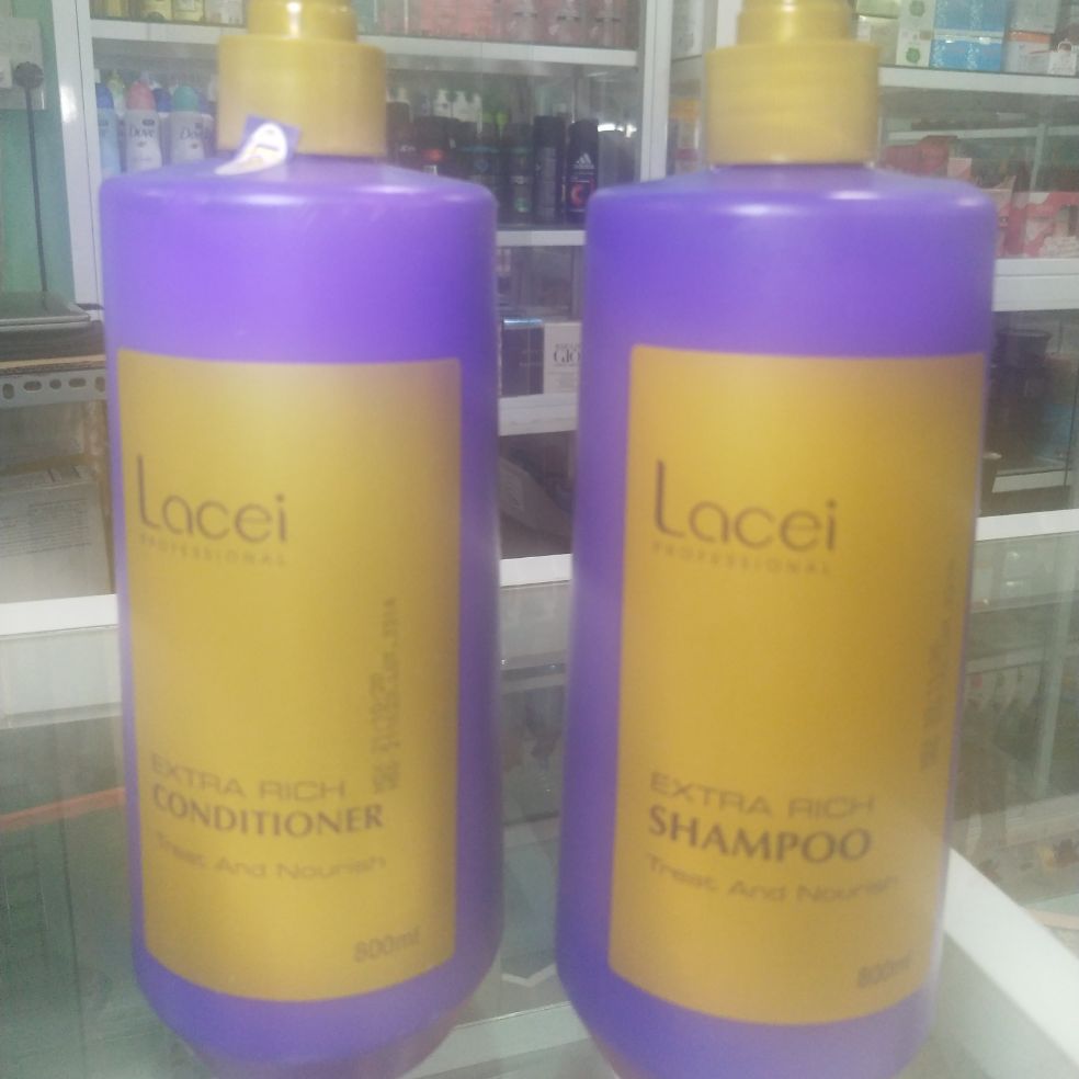 [HCM]DẦU GỘI XẢ TÓC SIÊU MƯỢT LACEI TÍM 800ML*2