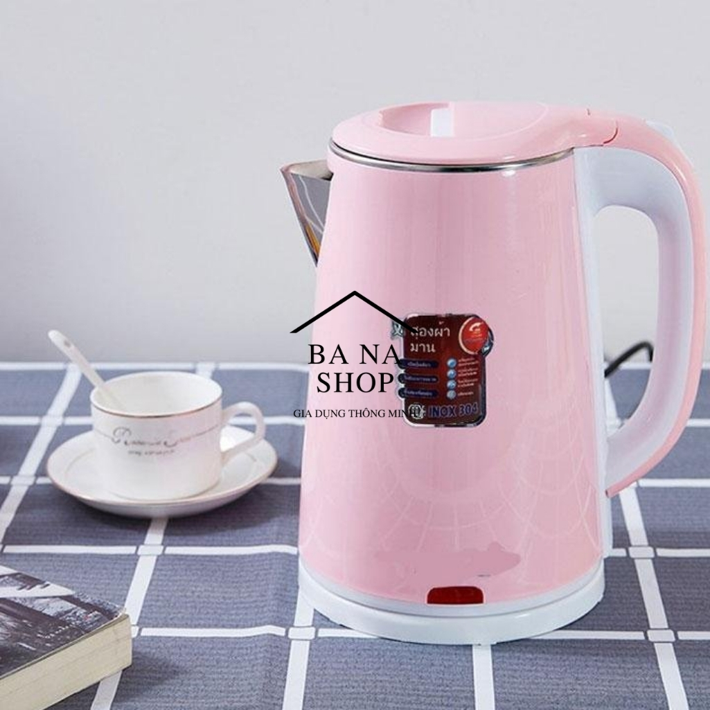 Ấm Siêu Tốc 2 Lớp Thái Lan Ziplai, Dung Tích 2,5 Lít Siêu Bền [Giao Mầu Ngẫu Nhiên]