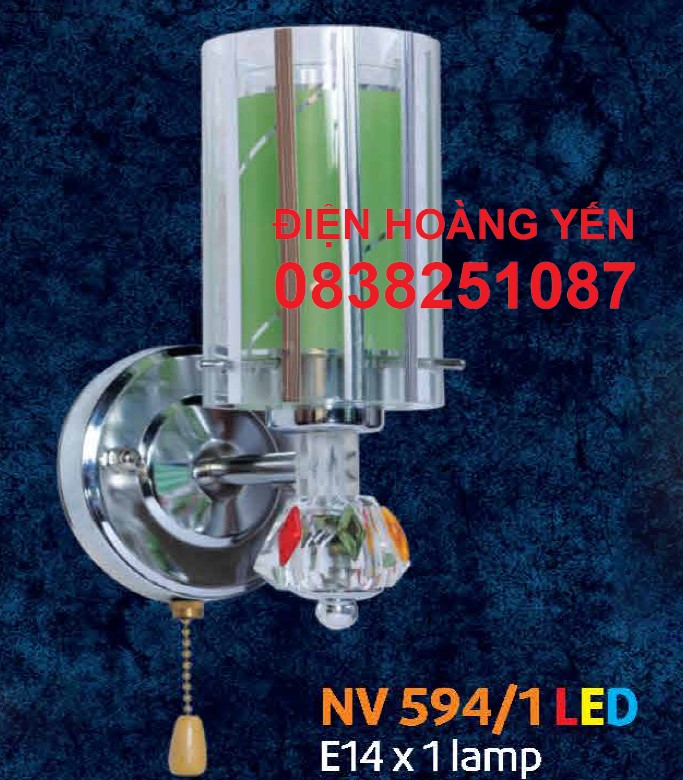 Đèn tường thủy tinh đèn cầu thang đèn vách - tặng bóng led