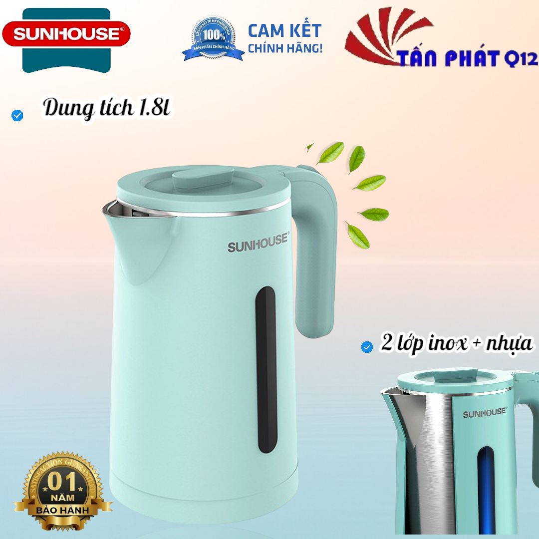 Ấm siêu tốc Sunhouse SHD1351  (BH 12 THÁNG)