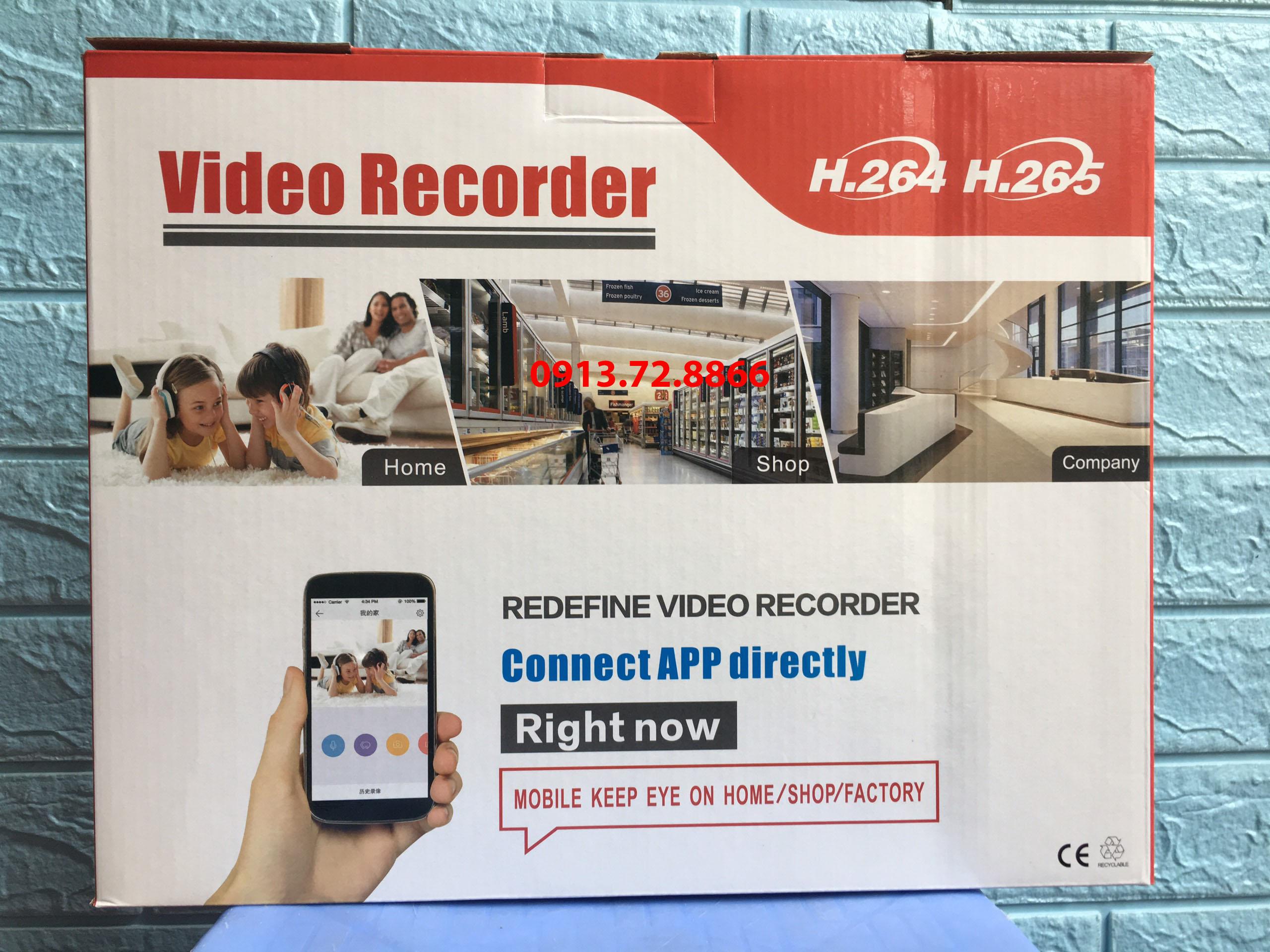 Đầu ghi hình camera IP Yoosee 8 kênh FullHD