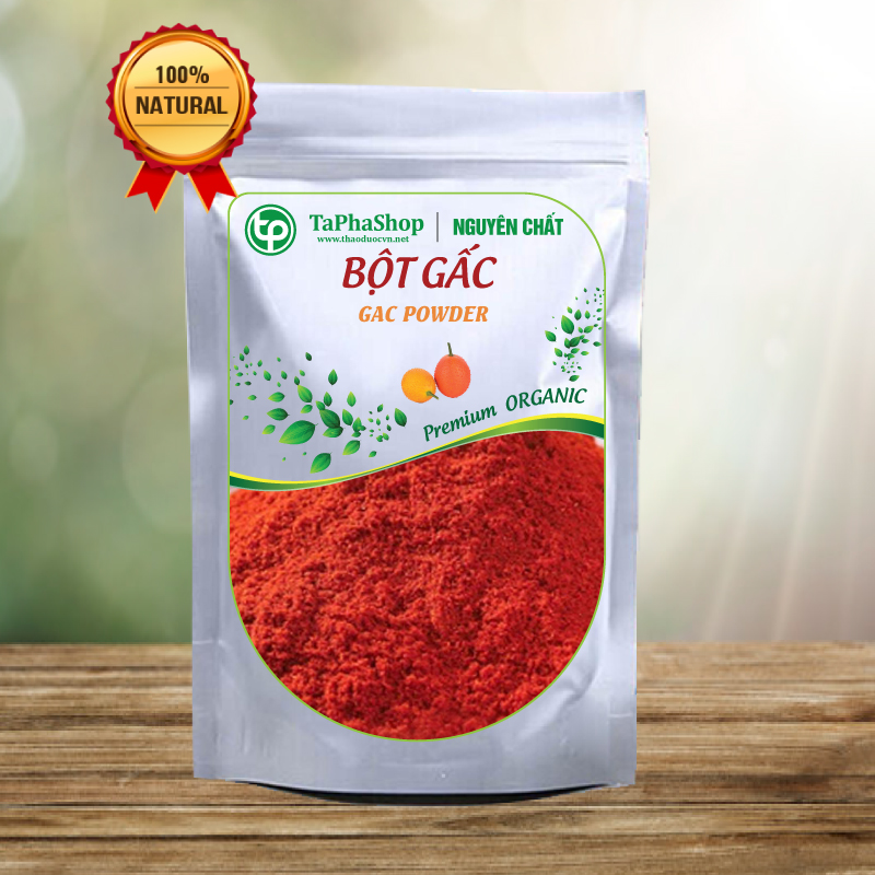 [Hàng công ty] Bột gấc nguyên chất túi lớn 500gram Cao Cấp - Tấn Phát - Chuyên dùng để tạo màu cho thực phẩm